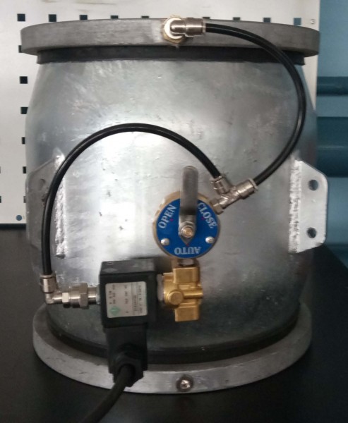 Регулюючий клапан Dy-200, без регулятора тиску (ручне управління + автоматичне управління)